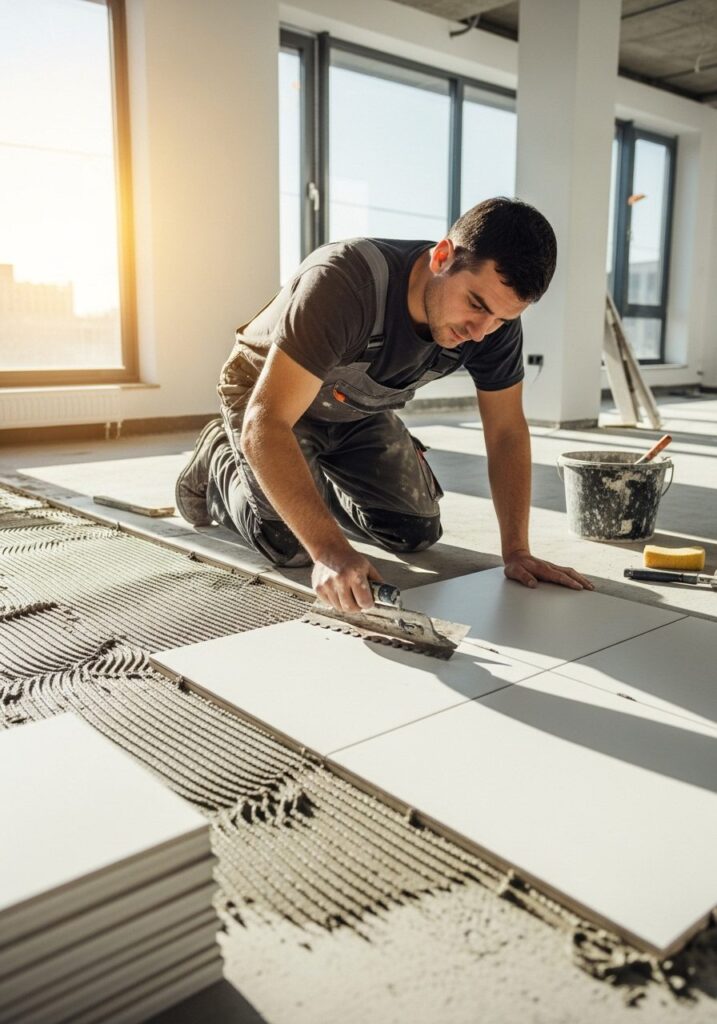 Tile Fixing service in dubai